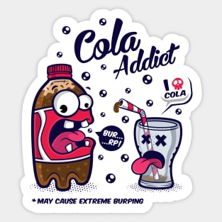 Red Cola Addic Sticker